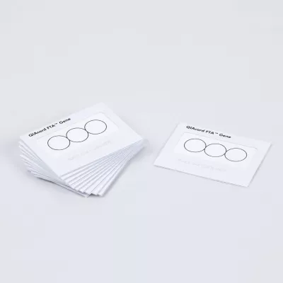 FTA Gene Card, Non-Indicating, 3 Sample Areas (75uL each), 225uL/Card, 100/Pk
